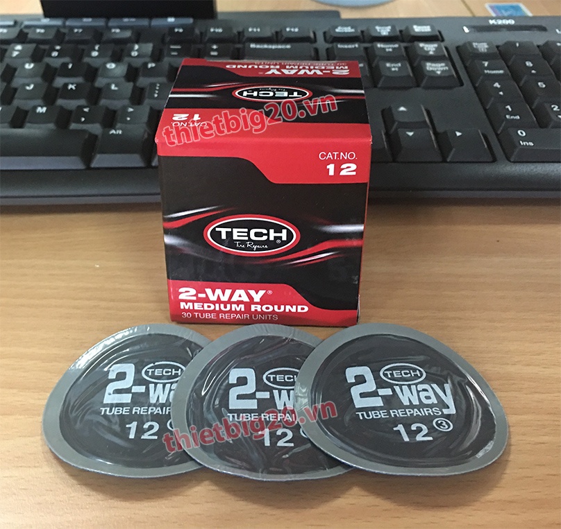 Miếng vá săm hình tròn Tech 12 (60mm) - 30 miếng