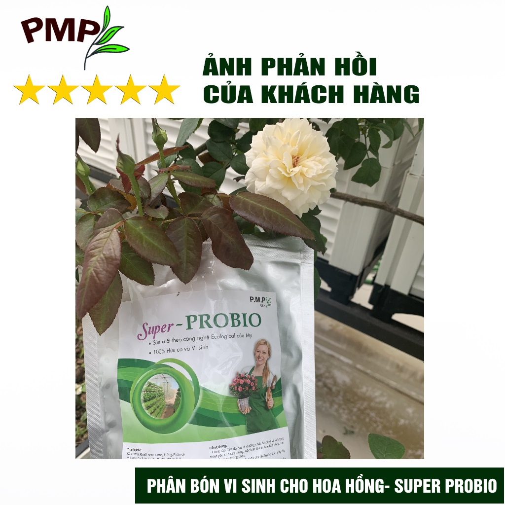 Phân Bón Hoa Hồng SOYMIC & Super Probio PMP Viên Nén Tan Chậm
