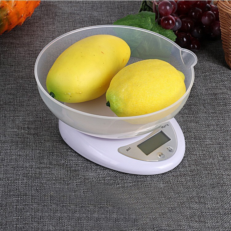 Cân Điện Tử Nhà Bếp Mini  dùng pin 5kg