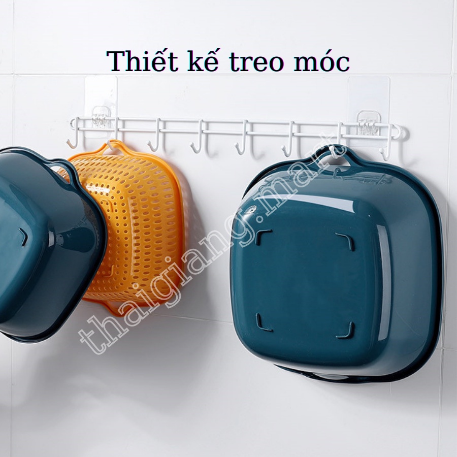 Sét rổ chậu 6 món đựng rau, hoa quả