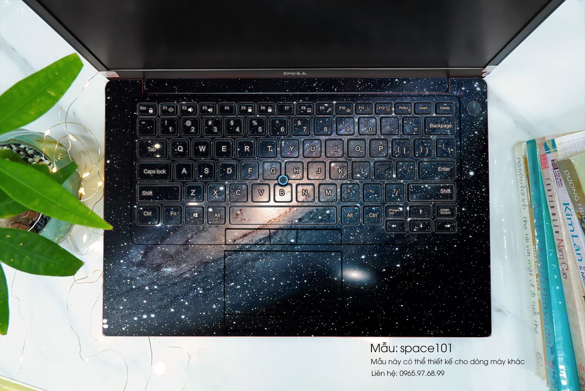 Decal Skin dán Surface Pro / Laptop / Go / Book mẫu không gian (inbox mã máy cho shop)