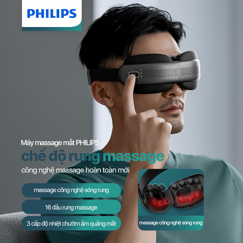 PHILIPS Máy Massage Mắt 2522+Máy Massage Lưng 4501