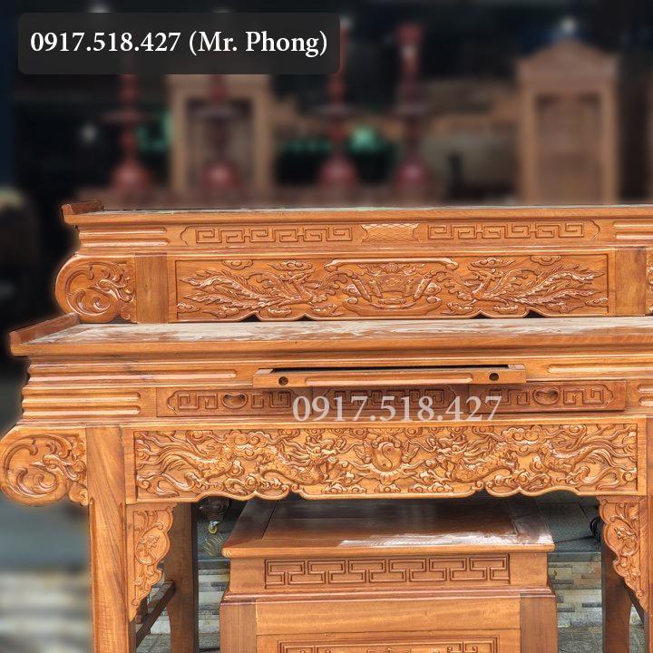 Bàn Thờ Gia Tiên Gỗ Căm Xe