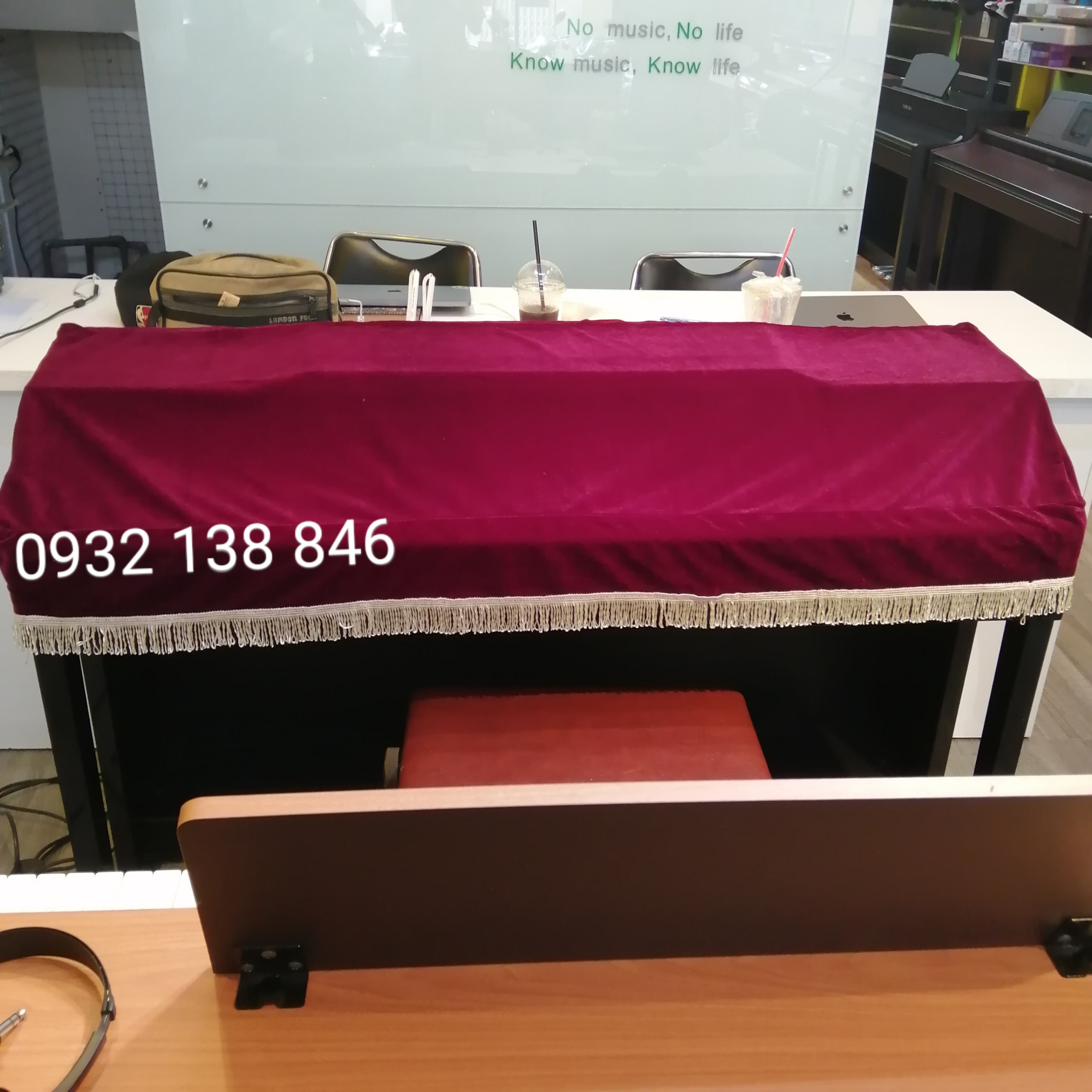 Khăn phủ đàn piano điện clavinova clp- 440