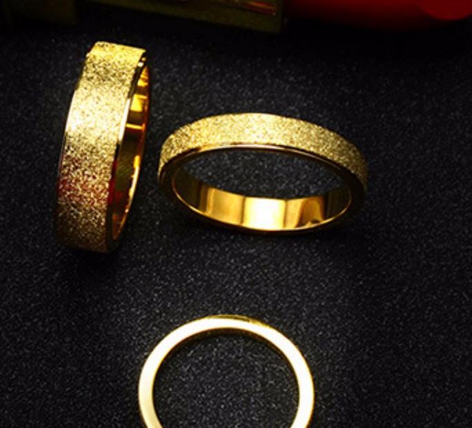 Nhẫn Titan Ko đen Phun Cát TT 0412