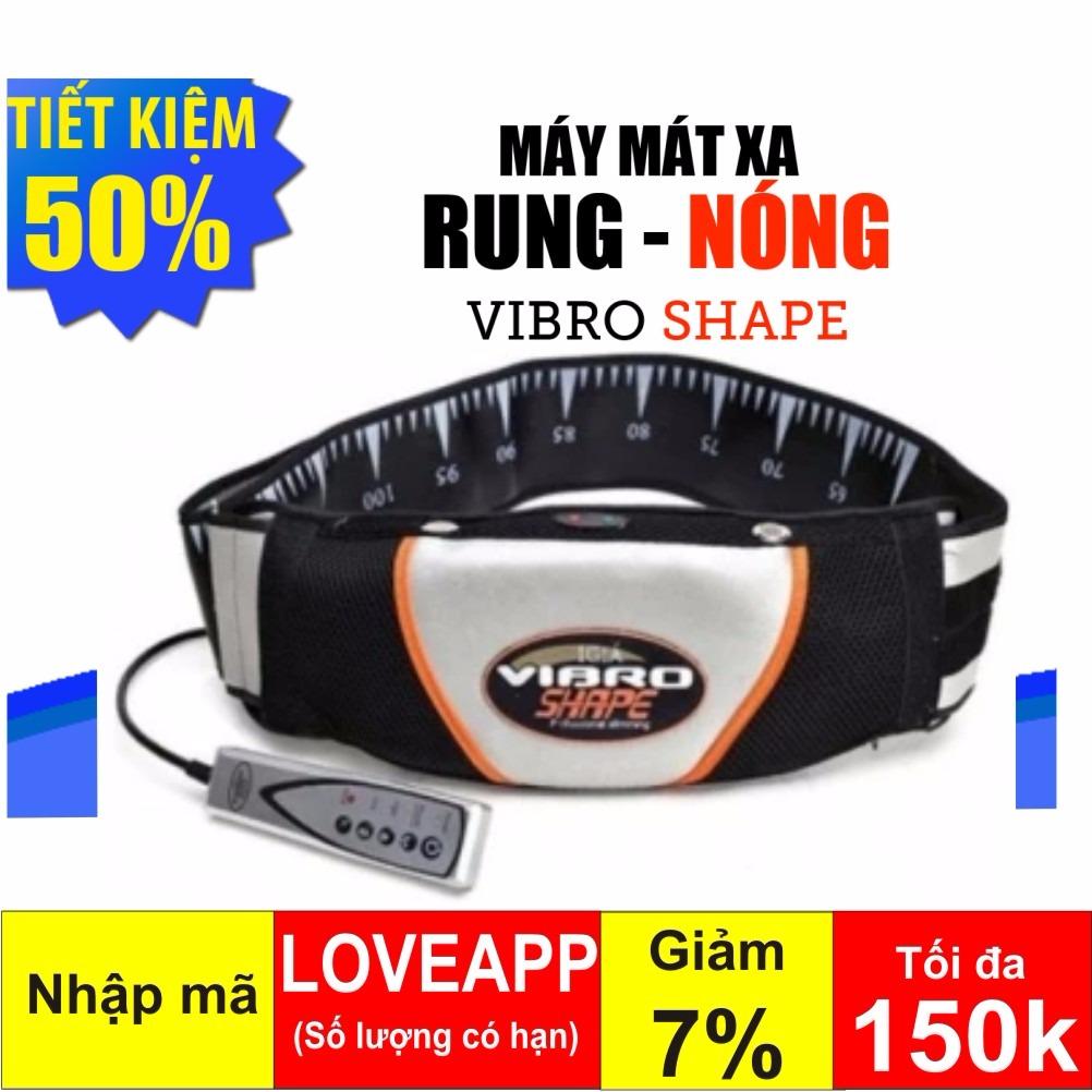 [HCM]Đai  Mỡ Bụng- Đai Massage Vibro Shape USA 2 Chế Độ Quấn Nóng & Lạnh Giảm Mỡ Bụng Nhanh Chóng-Đai Massage Thon Gọn Bụng Ads Đai Massage Bụng Được Bảo Hành 12 Tháng