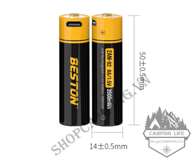 [Chính Hãng] Pin tiểu sạc AA/AAA Beston 1.5V 3500mWh/800mWh cao cấp sạc nhanh trực tiếp bằng cổng micro USB