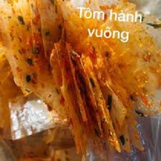1KG BÁNH TRÁNG VUÔNG TRỘN SATE TÔM HÀNH PHI
