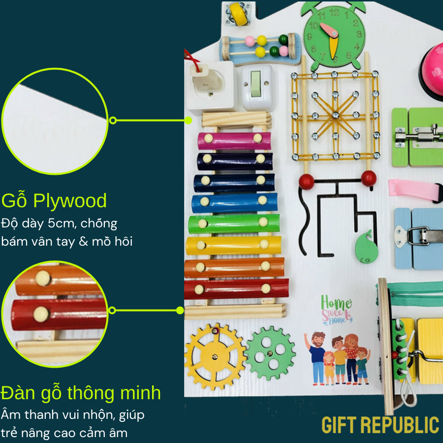 Bảng bận rộn dạng đàn - busy board