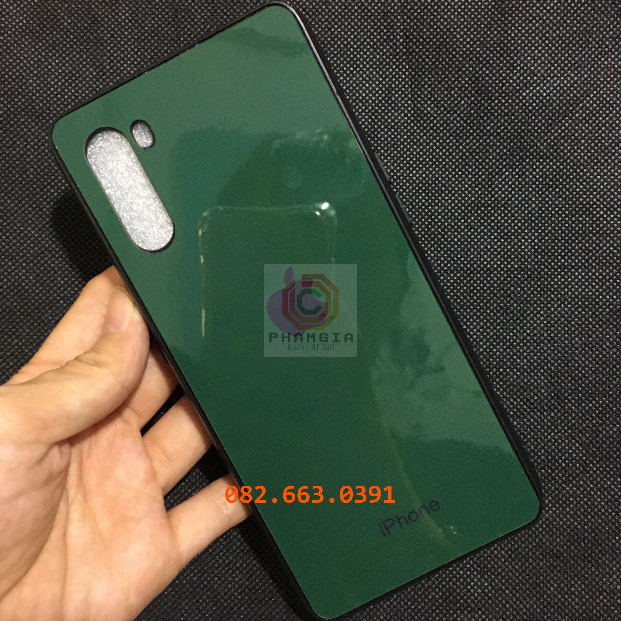 Ốp lưng ép kính Xiaomi redmi note 8/ note 8 pro giả iphone