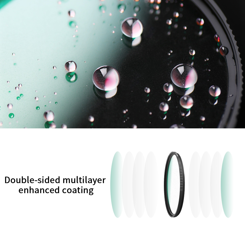 K&F CONCEPT Soft Focus Filter Diffusion Filters Black Mist 1/4 Waterproof Scratch-Resistant for DSLR camera Lens, 82mm Diameter