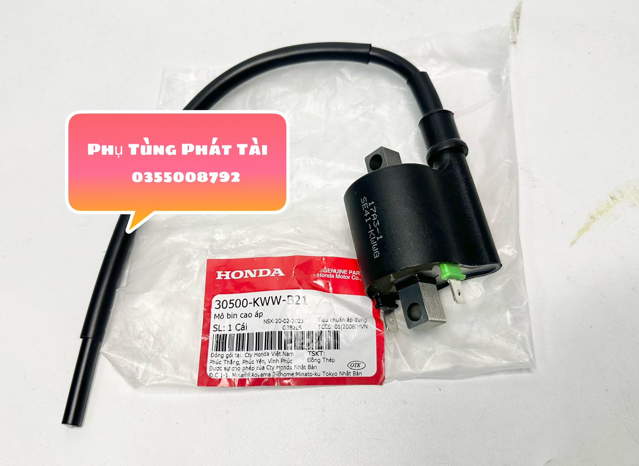 Mô Bin Sườn Wave S110 - Blade - RSX - Wave A110 Chính Hãng Honda