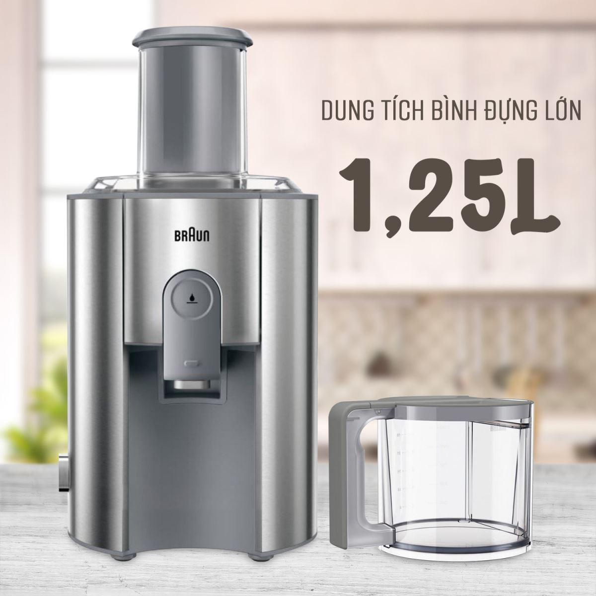 Máy Ép Trái Cây Braun J700 (1000W) - Thương hiệu CHLB Đức