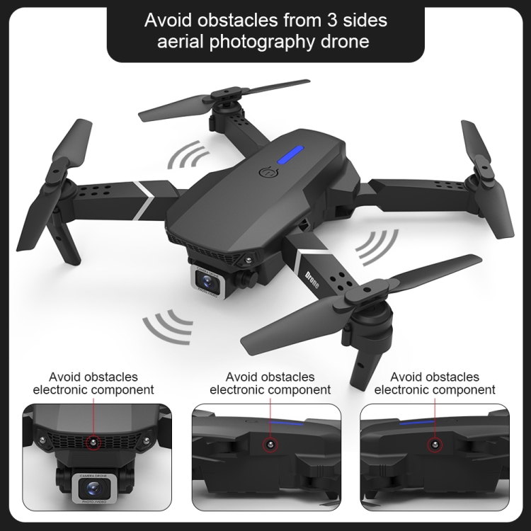 Máy Bay Camera Drone Điều Khiển Từ Xa E525 1080P Kết Nối Wifi Với Điện