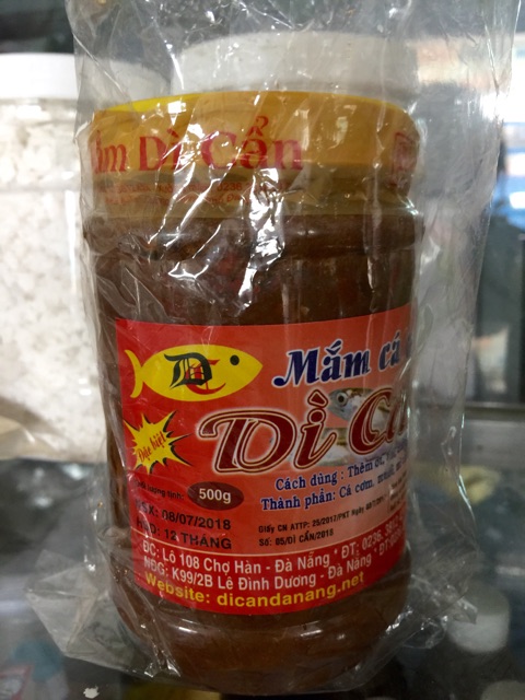Mắm cá cơm Dì Cẩn 500gram-Đặc sản Đà Nẵng
