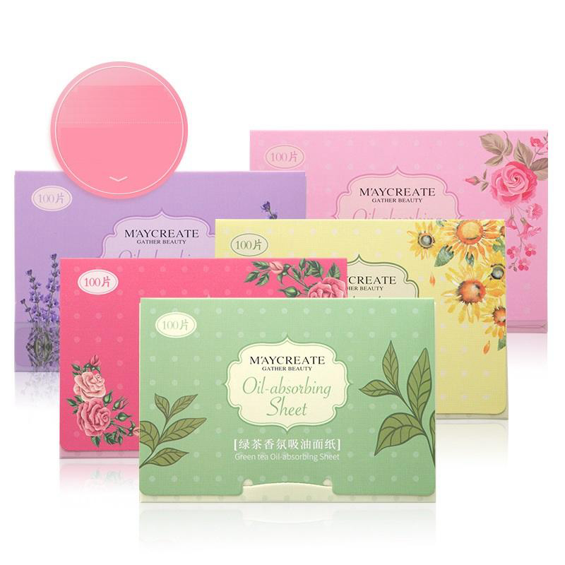 Giấy thấm dầu - Combo 100 tờ giấy hút dầu Maycreate - Giấy hút dầu chống mụn đầu đen, làm sạch bã nhờn, kiểm soát dầu
