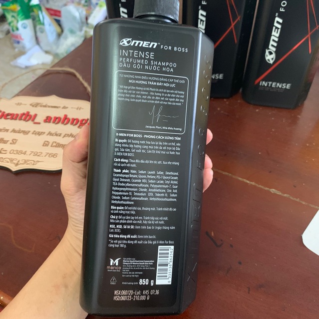 Chai dầu gội X-MEN FOR BOSS 850g..