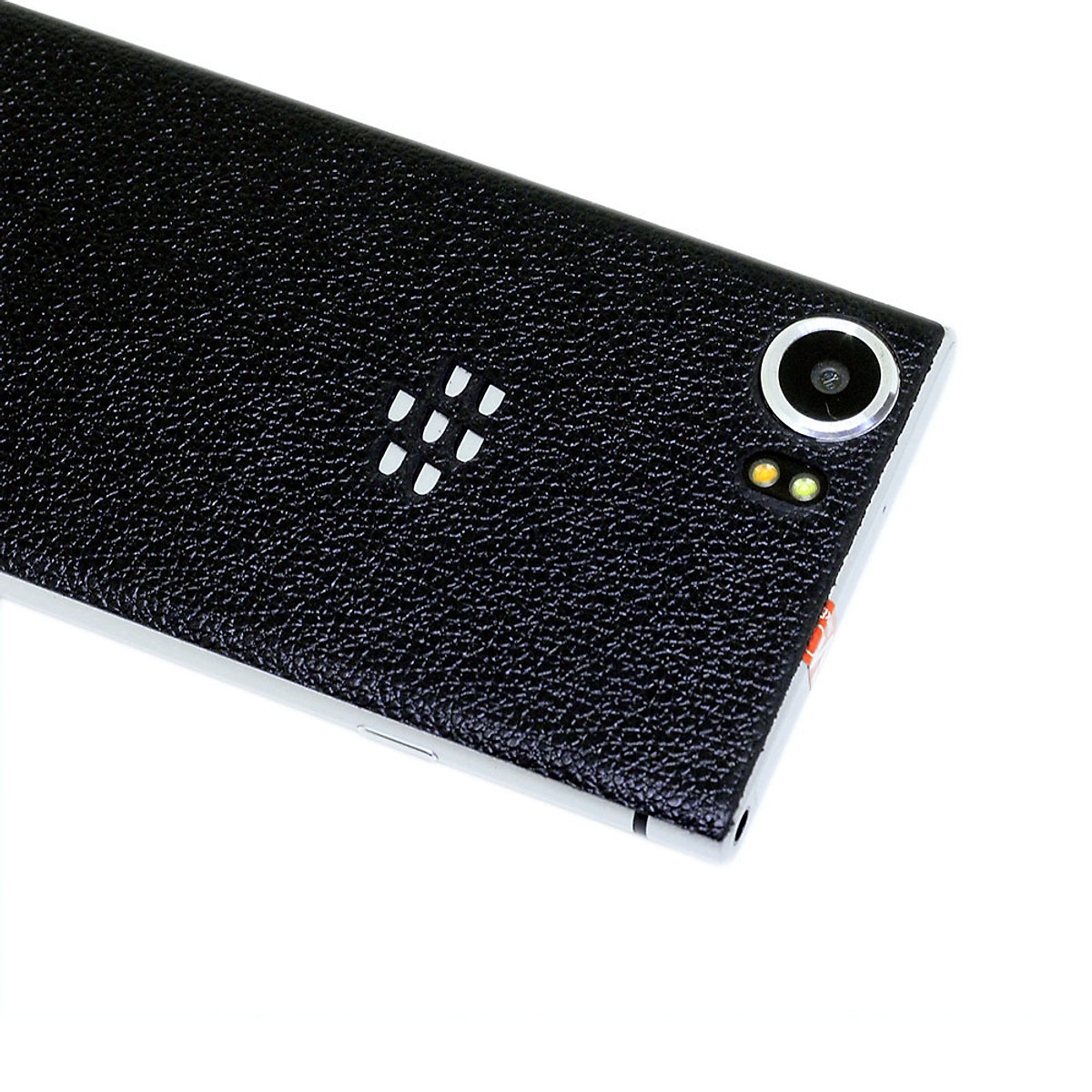 [HCM]Ốp da dán dành cho Blackberry KeyOne - Da thật nhập khẩu cao cấp - (Đen Vân)