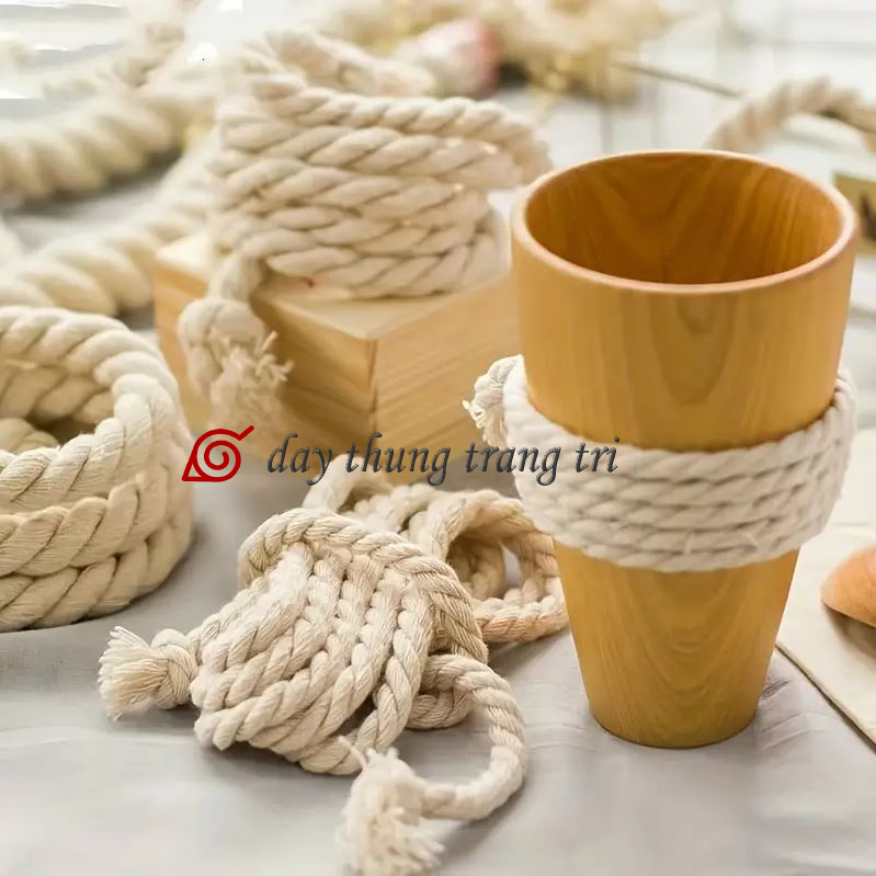 Dây thừng macrame, dây macrame, dây cotton, làm handmade, rèm che, đan lưới, làm võng