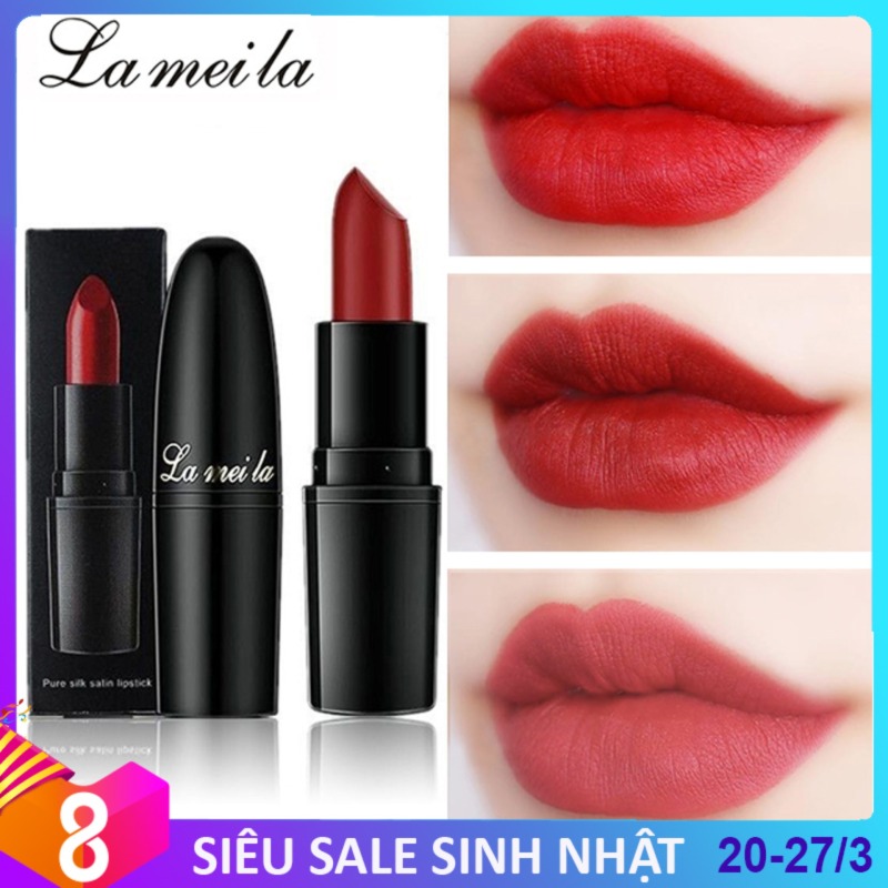 Son lì La Mei La siêu nhẹ môi màu sắc quyến rũ son trang điểm son thỏi son môi IW-SM69