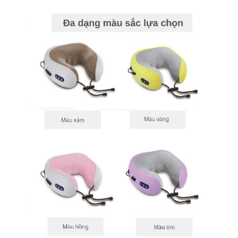 Gối massage cổ vai gáy U-shaped chính hãng, xóa tan những cơn đau nhức, mỏi mệt nơi vai, gáy, cổ, và thắt lưng