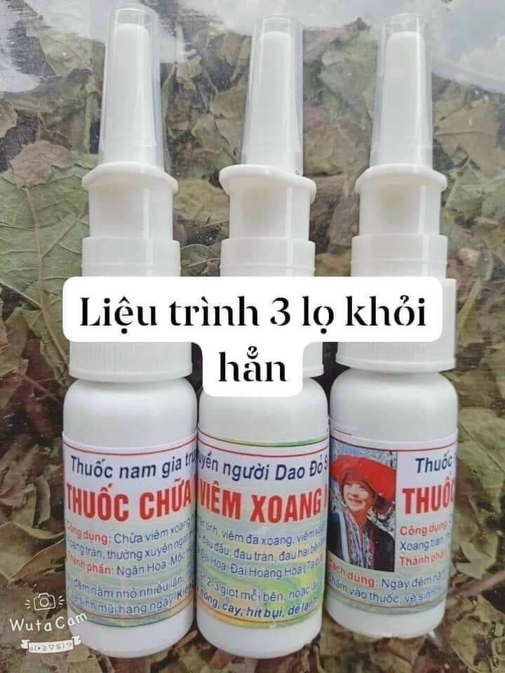 COMBO 3 LỌ THUỐC XOANG GIA TRUYỀN Dân tộc Dao