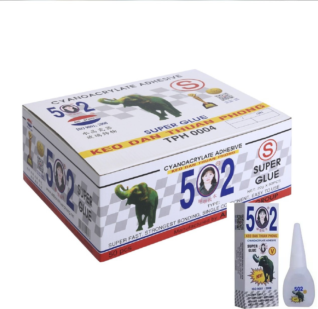 hộp keo dán sắt 502