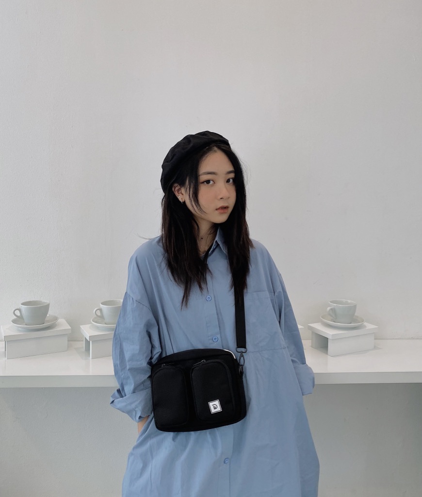 Túi đeo chéo Nam Nữ DIM Double Bag (Polyester Canvas chống thấm nước) - 4 màu