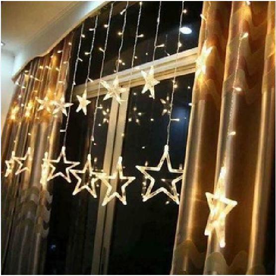 Bộ 6 dây đèn nháy hình ngôi sao