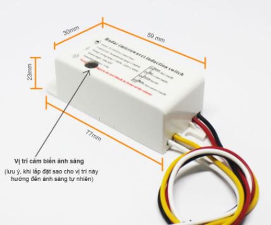 Công tắc cảm biến chuyển động sóng rada - độ nhạy cao