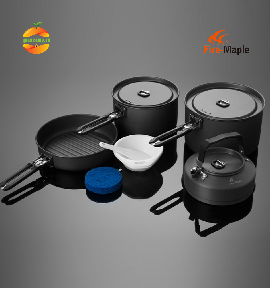 [HCM]Bộ nồi nấu ăn dã ngoại Fire Maple Feast 4