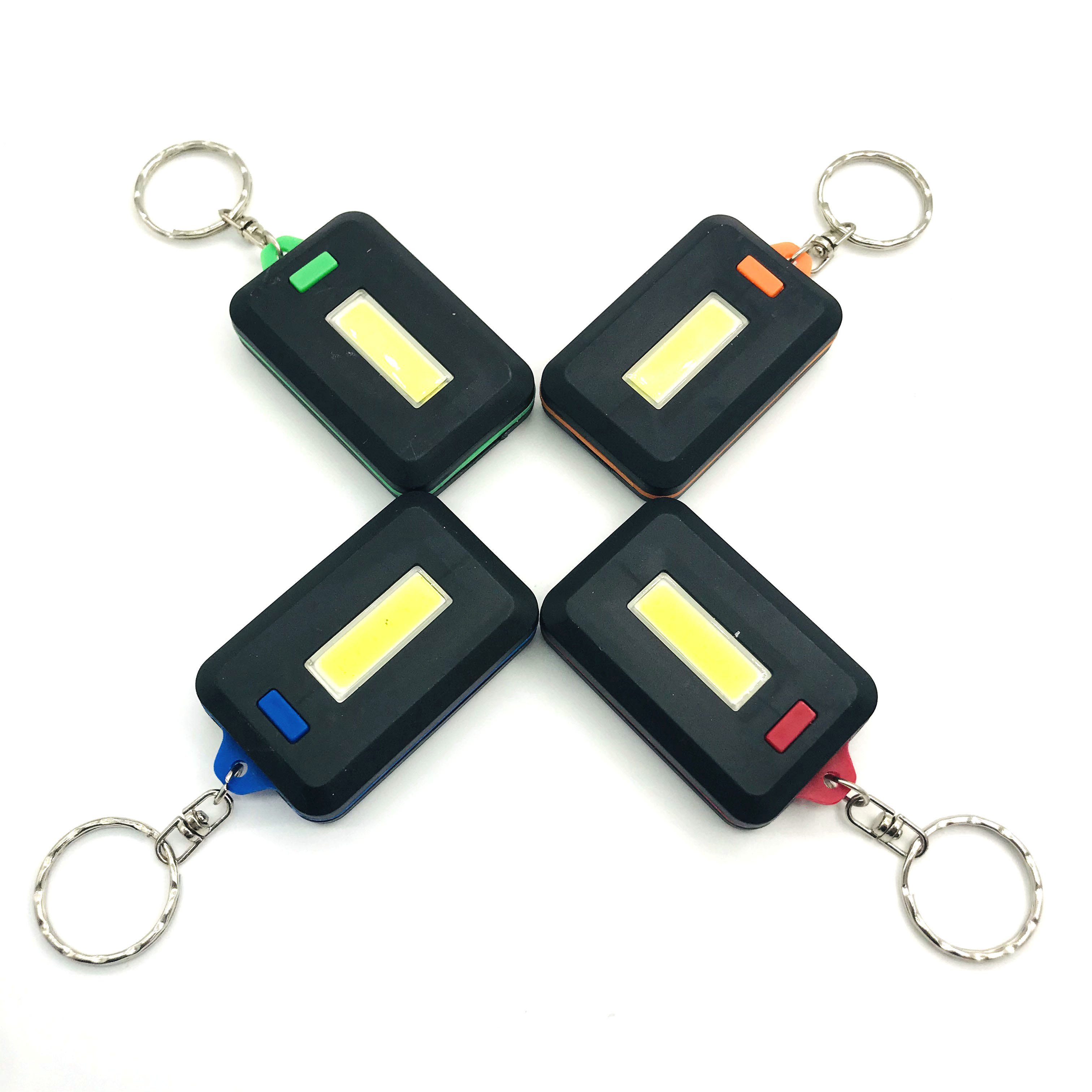 (tặng 3 pin ) Đèn pin kiêm móc khoá xài 3 pin tiểu 3 chế độ sáng loại vuông    - đèn pin siêu sáng - đèn pin cam tay - den pin - đèn bão