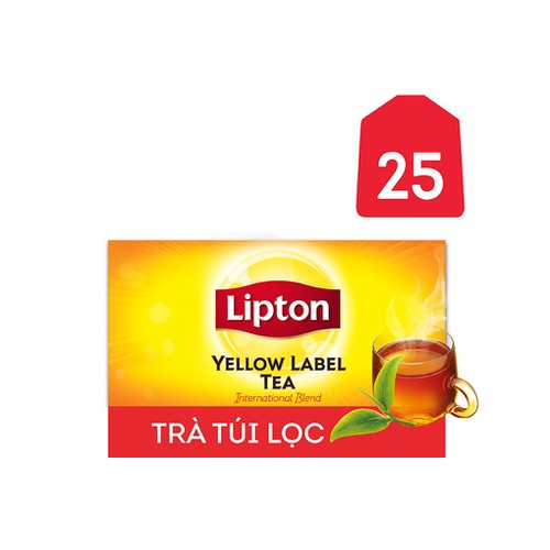 Trà Lipton nhãn vàng túi lọc 2g hộp 25 gói