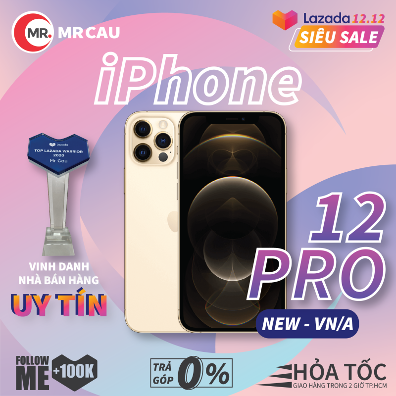 Điện thoại Apple iPhone 12 PRO 256GB NEW - VN/A CHÍNH HÃNG