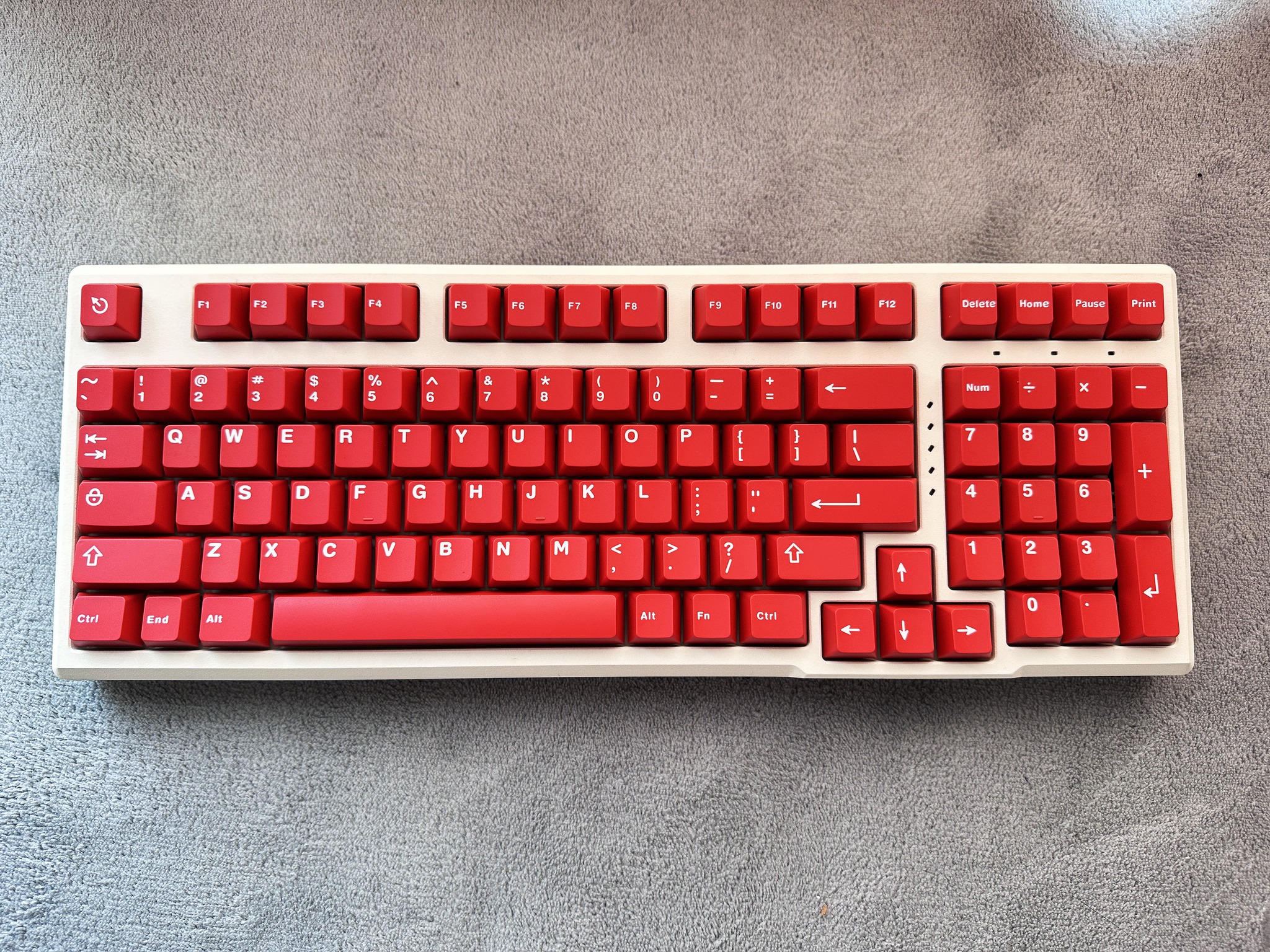 Keycap CMK Classic - RED 132 nút nhựa ABS Doubleshot
