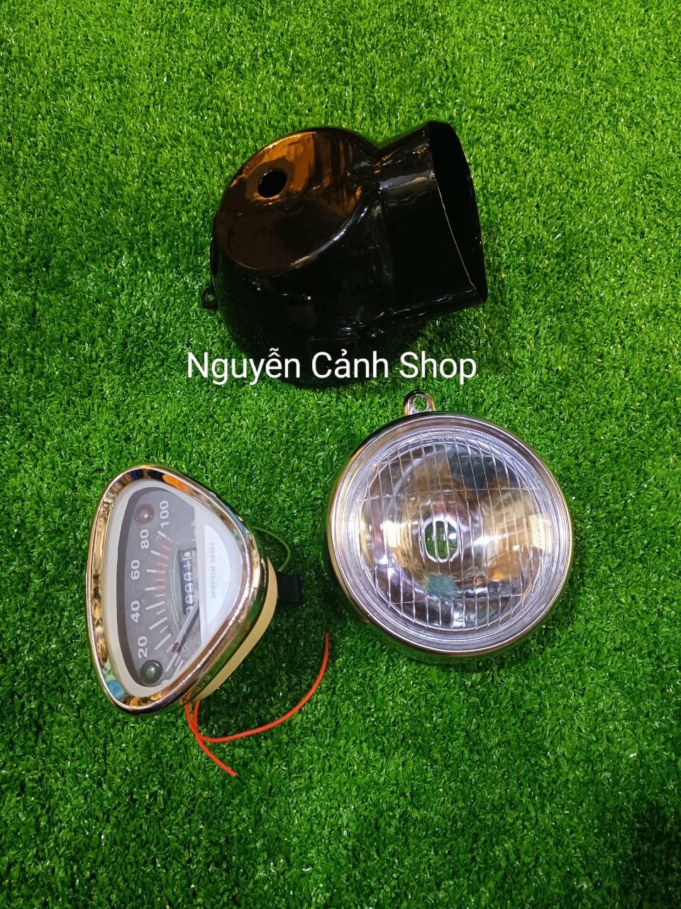 Đèn pha xe 67 cumbo 3 món đèn gáo đèn đồng hồ