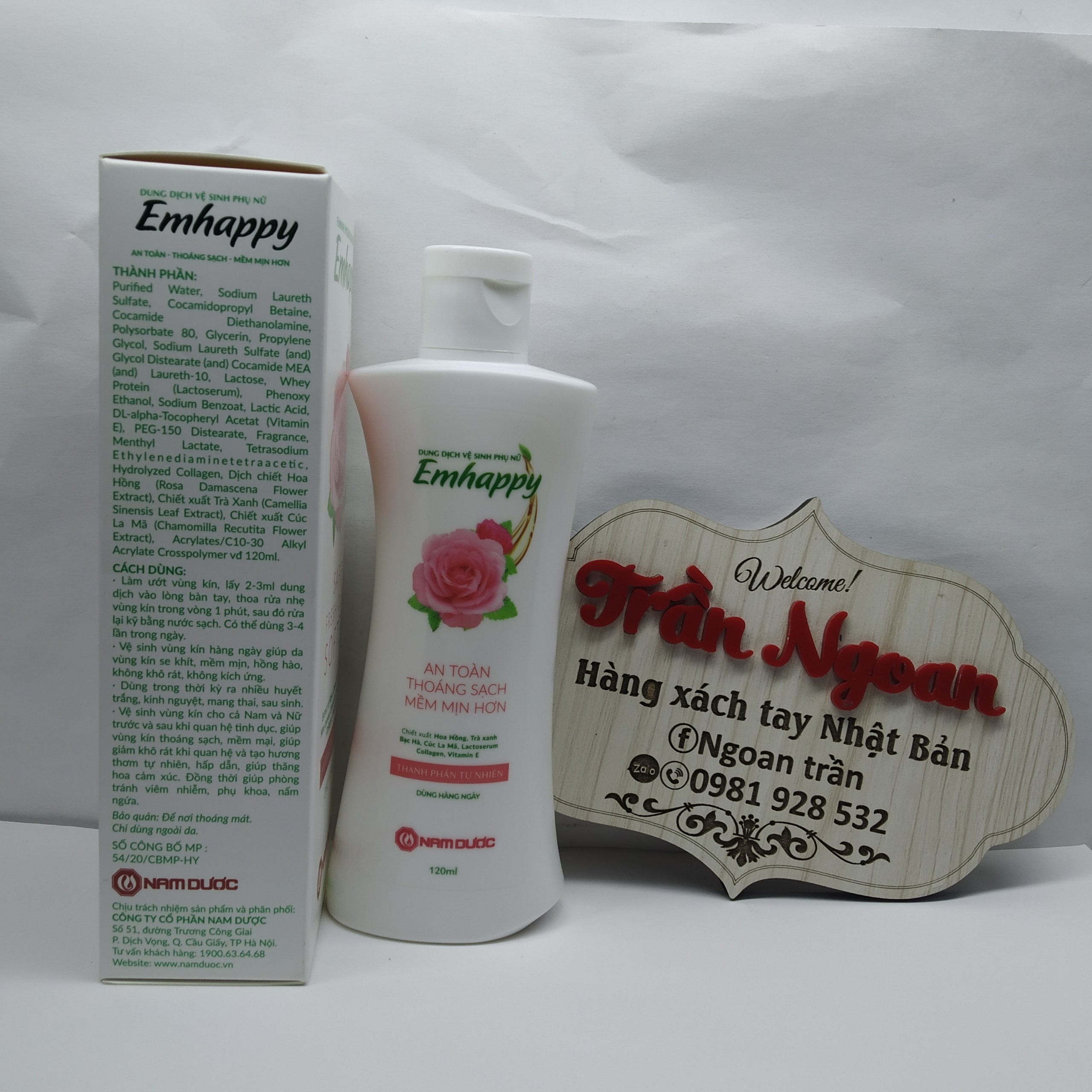 Dung Dịch Vệ Sinh Phụ Nữ Emhappy - Chai 120ml