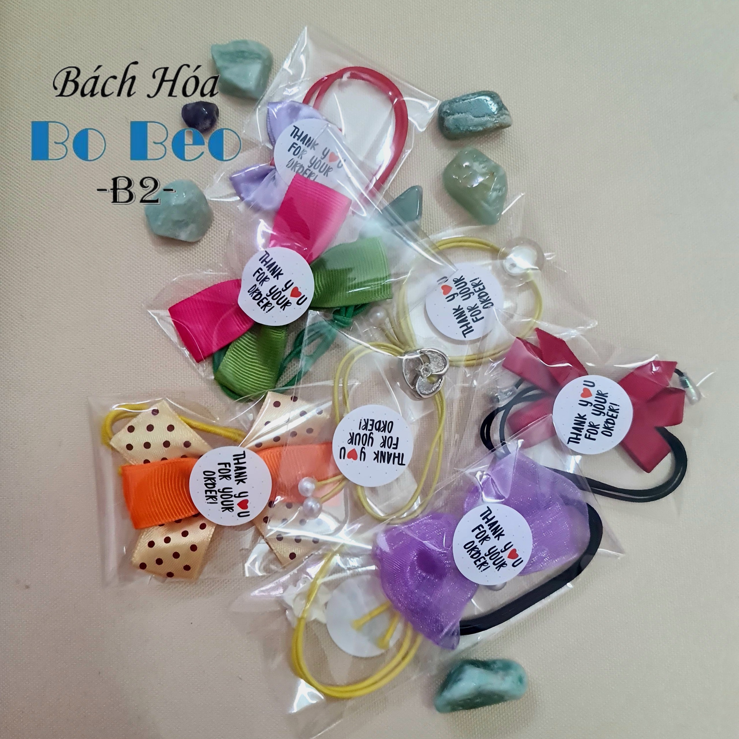 [Hàng Tặng Không Bán - GIFT] Cột Tóc/ Buộc Tóc Đính Nơ - mẫu ngẫu nhiên