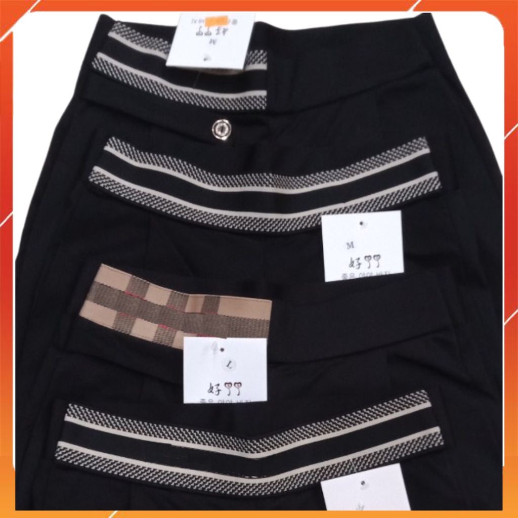 Quần baggy quần bagy công sở/ quần baggy nữ cạp chun màu đen chất vải UMi dáng Quần bom bo gấᴜ cạp chữ siêu co giãn STORE TIENTHAO