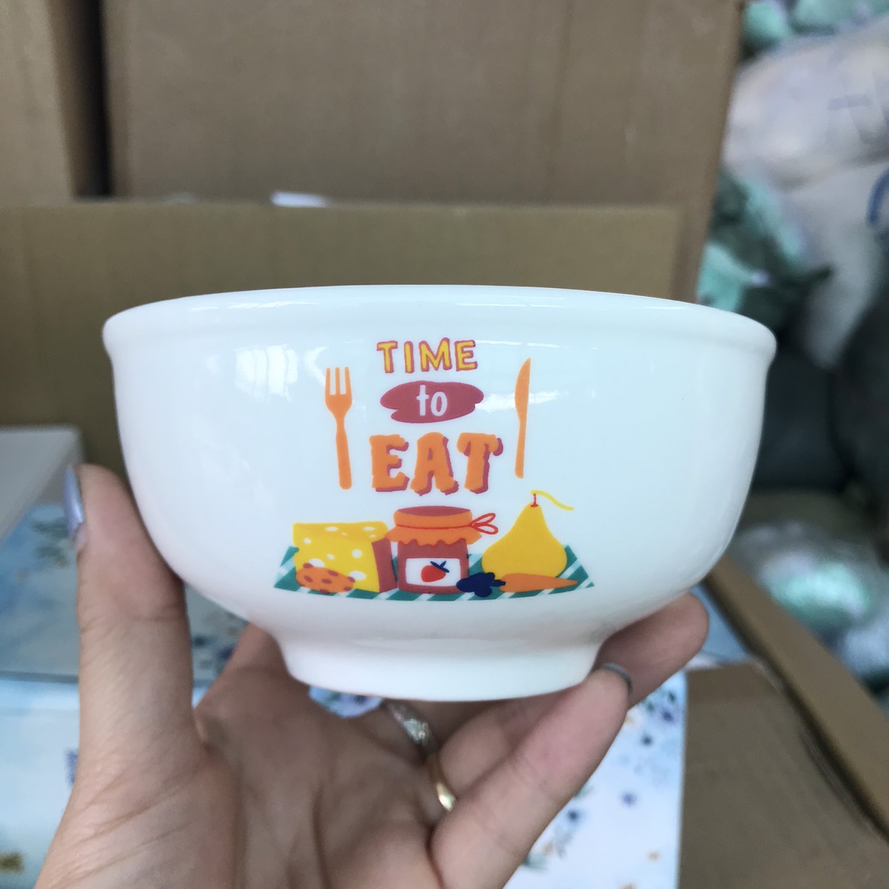 [HCM]Combo 10 chén sứ dễ thương - Quà tặng từ Unilever (màu ngẫu nhiên)