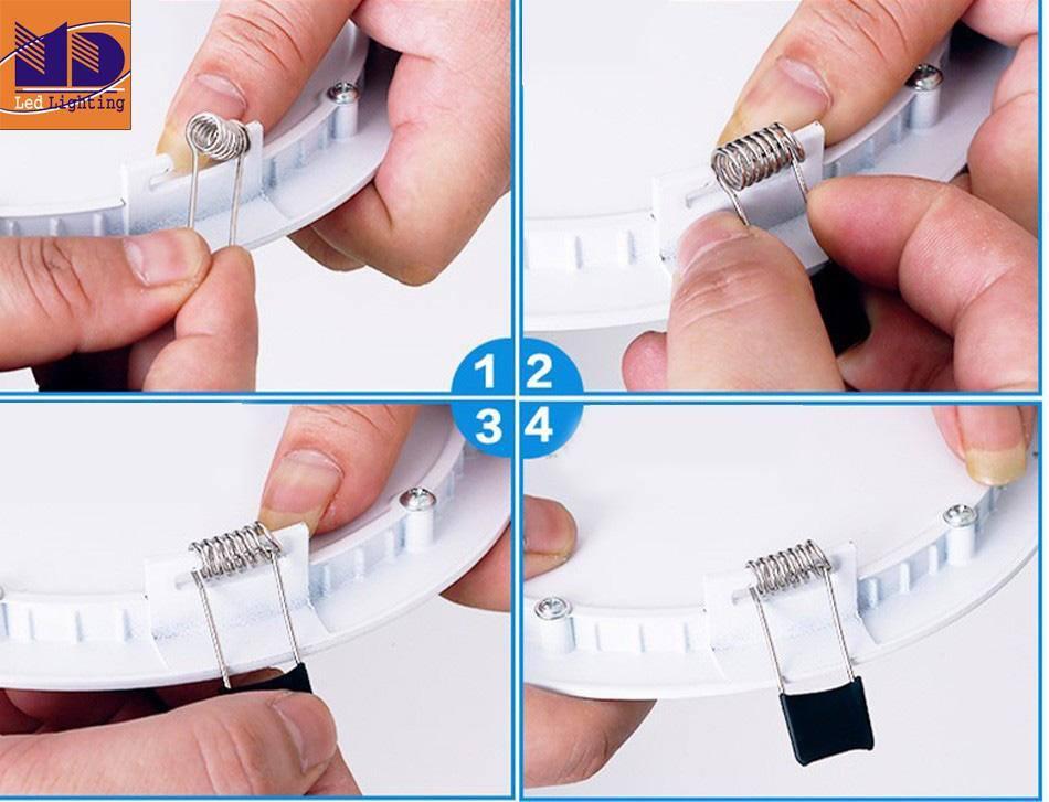 Đèn Led Âm Trần Thạch Cao 24W siêu mỏng tròn, lỗ khoét 28 cm, phù hợp diện tích từ 12m2 tới 14m2, giá tốt, bảo hành 24 tháng