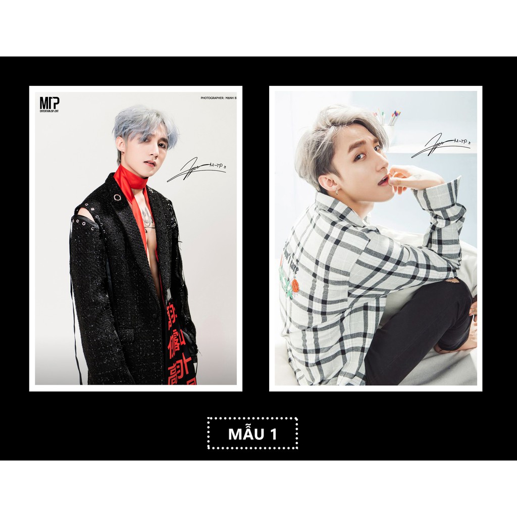 [HCM]SET 2 POSTER A5 SƠN TÙNG MTP CÓ CHỮ KÝ ( ảnh full hd chất lượng cao)
