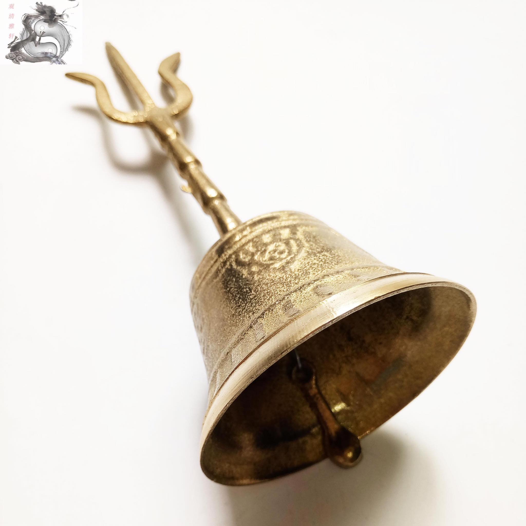 Chuông đồng Tam Thanh cao cấp dài 20cm
