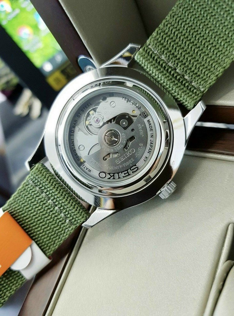 Đồng hồ nam SEIKO Automatic dây dù máy nhật