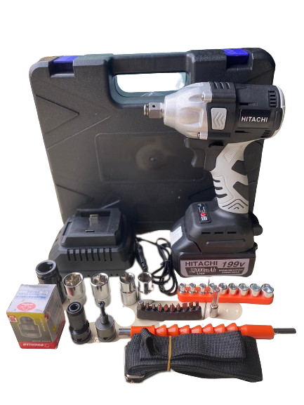 Siết bulong hitachi 199v bộ 1 pin kèm phụ kiện