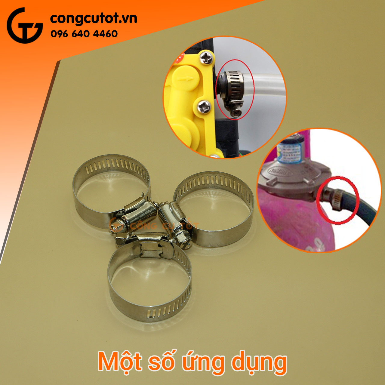 3 cái Đai xiết inox