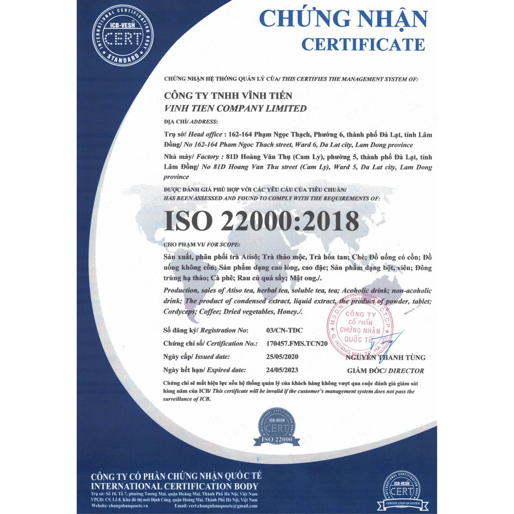 Nước cốt dâu tây chai 500ml Vĩnh Tiến