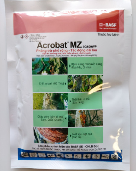 ACROBAT MZ 90/600WP Trừ Nấm Bệnh Gói 100g (Hoạt chất Mancozeb và Dimethomorph)