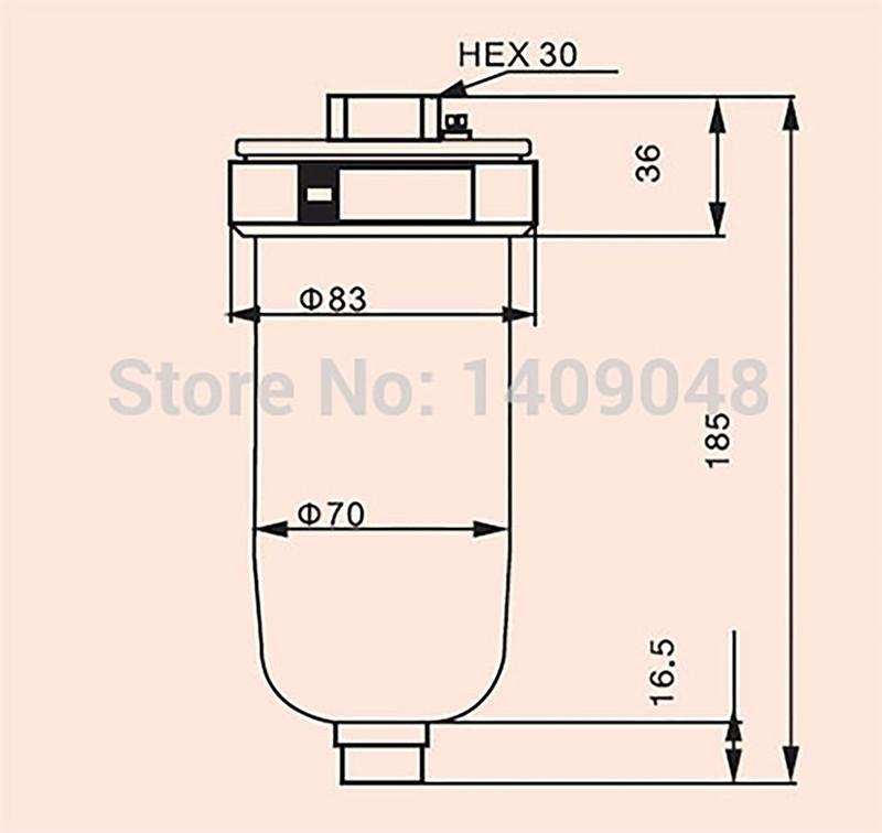 Cốc xả đáy tự động CAD402-04