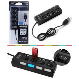 Hub chia cổng USB thành 4 cổng có công tắc -DC308